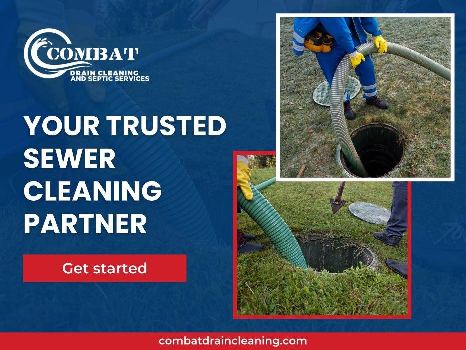 Slide of Combat Drain Cleaning and Septic Services