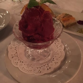 Urfa Bistro - Raspberry sorbet - Mediterranean Near Me - Los Altos, California Urfa Bistro - Raspberry sorbet - Mediterranean Near Me - Los Altos, California