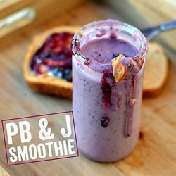 The Nutrition Bar - $4.00 
Natural or Regular  Peanut Butter  with Real Blue or Strawberries and Honey in Almond or Coconut Milk .....Yummmm