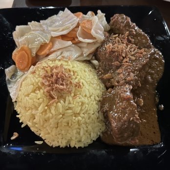 Spicy One - Beef Beef Curry Rendang. - Indonesian Near Me - Overland Park, Kansas Spicy One - Beef Beef Curry Rendang. - Indonesian Near Me - Overland Park, Kansas