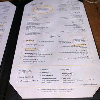 Limonada Bar + Brunch - Sandwiches, homemade pastas, land + sea food - Breakfast & Brunch Near Me - Miami Beach, Florida