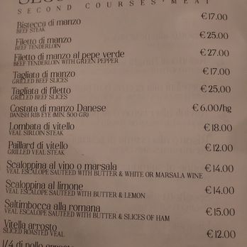 La Francescana - Menu as of March 2025 - Roman Near Me - Rome, RM