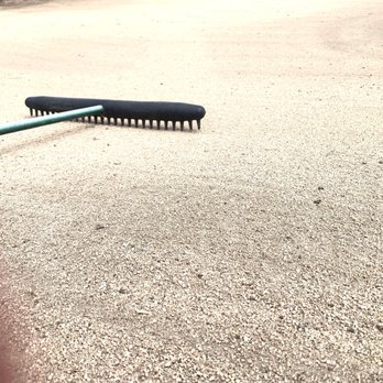 West Loch Golf Course - A rake in the bunker to understand there is no sand at all in the bunkers - Golf Near Me - Ewa Beach, Hawaii West Loch Golf Course - A rake in the bunker to understand there is no sand at all in the bunkers - Golf Near Me - Ewa Beach, Hawaii