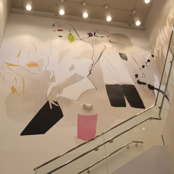 H&M - Great art display on the stairs going up. - Women's Clothing Near Me - Long Beach, California