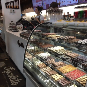 Chocolato - a variety of pastries in a display case - Desserts Near Me - Quebec City, Quebec Chocolato - a variety of pastries in a display case - Desserts Near Me - Quebec City, Quebec