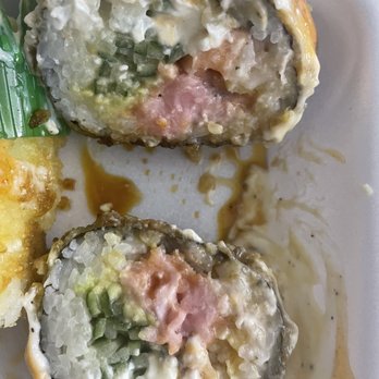 Asahi Sushi - Yum yum roll that's deep fried and not supposed to be raw but was raw .. - Sushi Bars Near Me - Clinton Township, Michigan Asahi Sushi - Yum yum roll that's deep fried and not supposed to be raw but was raw .. - Sushi Bars Near Me - Clinton Township, Michigan