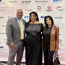 Imani Lee - Pacific Southwest Award picture with the CEO.