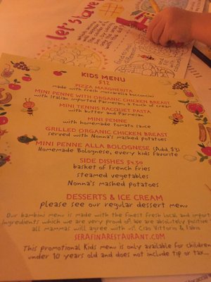 Menu photo 8 Serafina New York, NY Menu photo 8 Serafina New York, NY