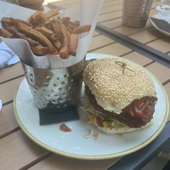 Lola's Garden - Buttermilk Fried Chicken sandwich - Bars Near Me - Ardmore, Pennsylvania