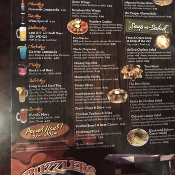 Puzzler's Pub - the menu for the restaurant - Sports Bars Near Me - Burton, Michigan Puzzler's Pub - the menu for the restaurant - Sports Bars Near Me - Burton, Michigan