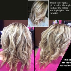 Kutting Edge Hair Studio - pic of color I wanted and what I ended up with - I'm very happy