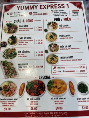 Menu photo 2 Yummy Express Westminster, CA