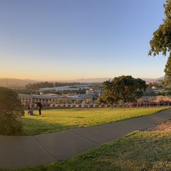 Grape Crusher Statue - View at sunset.  IG: @ohmyono - Landmarks & Historical Buildings Near Me - Napa, California