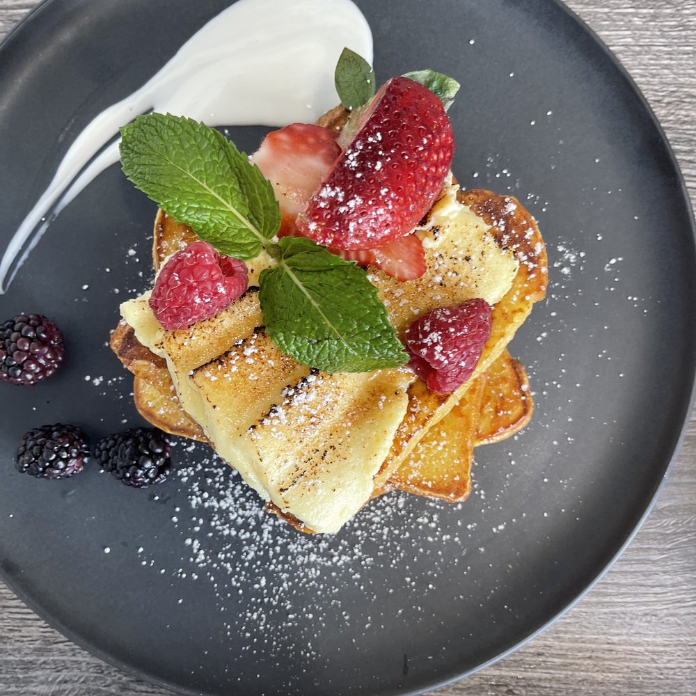 The Brunch House - Crème brûlée French Toast ($13) was FABULOUS and flawless. - Breakfast & Brunch Near Me - Temecula, California The Brunch House - Crème brûlée French Toast ($13) was FABULOUS and flawless. - Breakfast & Brunch Near Me - Temecula, California