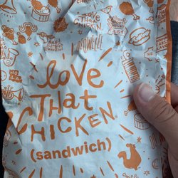 Popeyes Louisiana Kitchen - Bag of the chicken sandwich