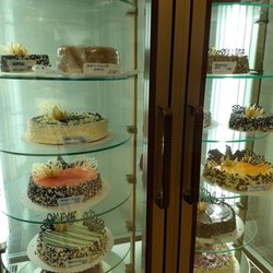 The most beautiful cakes! You can order by the slice as well.