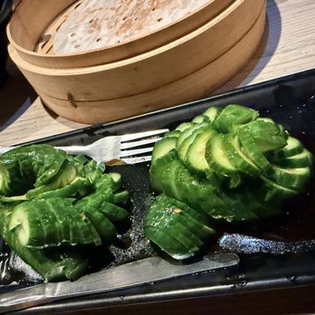 Dough Zone Dumpling House - Cupertino - Sweet & Sour Cucumber 甜辣小黄瓜 - Dim Sum Near Me - Cupertino, California Dough Zone Dumpling House - Cupertino - Sweet & Sour Cucumber 甜辣小黄瓜 - Dim Sum Near Me - Cupertino, California
