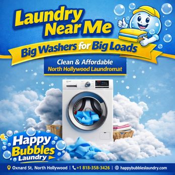 Happy Bubbles Laundry - Wash N Fold Service - Laundry Services Near Me - North Hollywood, California Happy Bubbles Laundry - Wash N Fold Service - Laundry Services Near Me - North Hollywood, California