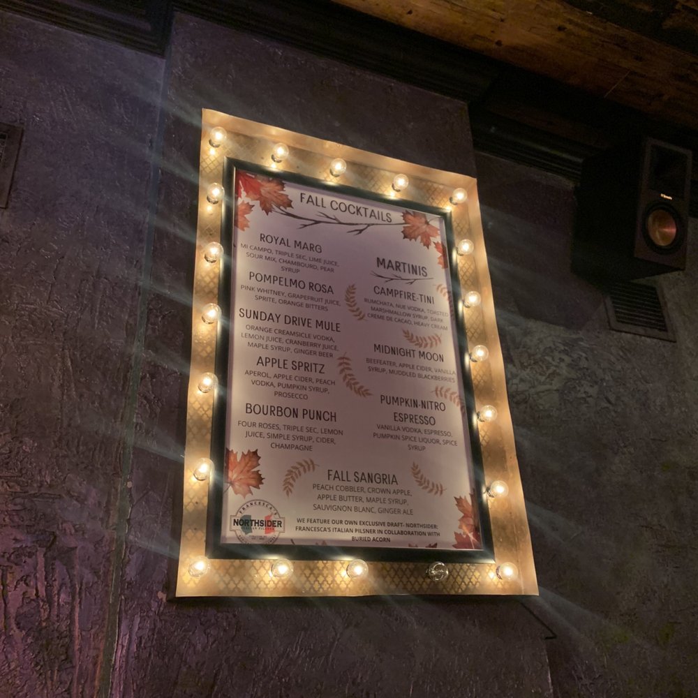 Francesca's Cucina - fall cocktail menu - Italian Near Me - Syracuse, New York Francesca's Cucina - fall cocktail menu - Italian Near Me - Syracuse, New York