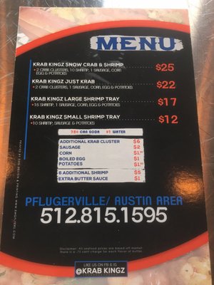 Menu photo 1 Krab Kingz Killeen, TX Menu photo 1 Krab Kingz Killeen, TX