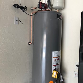 Katie's Plumbing - after, replaced replaced 50 gal, electric water heater, expansion tank, recirculation pump - Plumbing Near Me - Mesa, Arizona Katie's Plumbing - after, replaced replaced 50 gal, electric water heater, expansion tank, recirculation pump - Plumbing Near Me - Mesa, Arizona