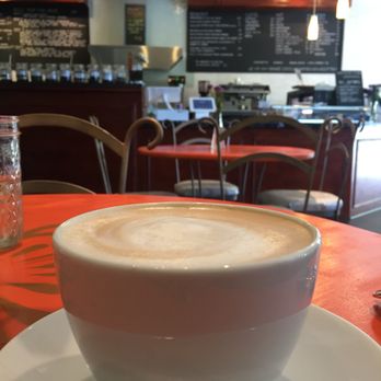Cafe De L' Opera - Barista made this yummy latte! - Coffee & Tea Near Me - San Diego, California