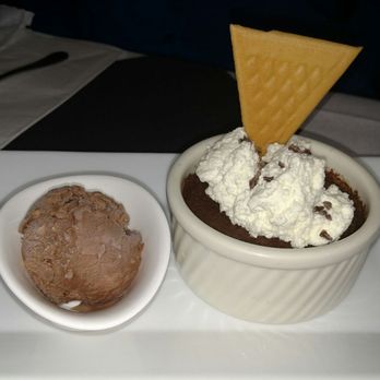 Peter's Inn - Pot de creme with chocolate hazelnut gelato - New American Near Me - Baltimore, Maryland Peter's Inn - Pot de creme with chocolate hazelnut gelato - New American Near Me - Baltimore, Maryland
