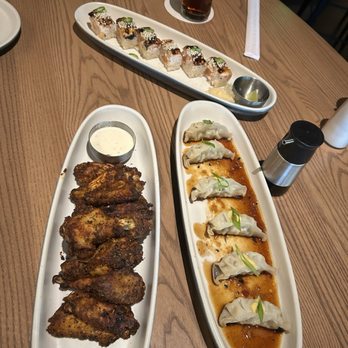 JOEY Dallas - Appetizers - loved all! Wings were messy to eat so I would skip those next time - New American Near Me - Dallas, Texas