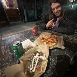 Before the concert at Fox Theatre, we stopped into the hatch to have a bite to eat, I got the locotaco and Aaron got the pizza slice Before the concert at Fox Theatre, we stopped into the hatch to have a bite to eat, I got the locotaco and Aaron got the pizza slice