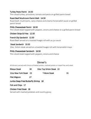 Menu photo 1 Shooter's Lounge Ely, NV Menu photo 1 Shooter's Lounge Ely, NV