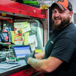 C&J Automotive of Newtown Square - Technician Zach showing off his clean and organized tool box with only the best state-of-the-art tools for proper diagnostics and repair!