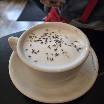 Central Coffee Co - London Fog with lavender buds - Coffee & Tea Near Me - Tracy, California Central Coffee Co - London Fog with lavender buds - Coffee & Tea Near Me - Tracy, California