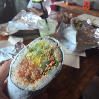 Up Roll Cafe - Honolulu - Sexy Salmon! (White rice, spicy mayo, all free add-ons plus avocado!) - Sushi Bars Near Me - Honolulu, Hawaii Up Roll Cafe - Honolulu - Sexy Salmon! (White rice, spicy mayo, all free add-ons plus avocado!) - Sushi Bars Near Me - Honolulu, Hawaii