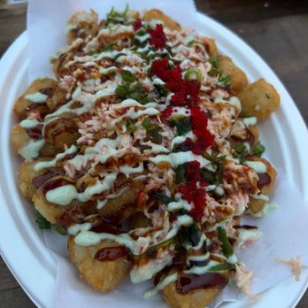 Shipgarten - Sushi tots!!!! Best thing evveerrr - Beer Gardens Near Me - Mclean, Virginia