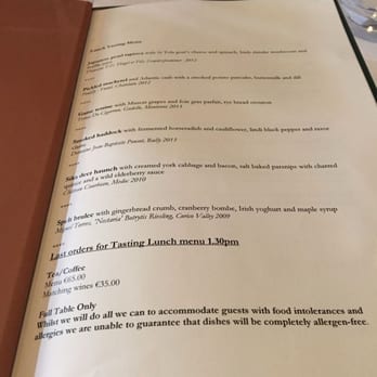 Chapter One - Our tasting menu with wines - French Near Me - Dublin, D