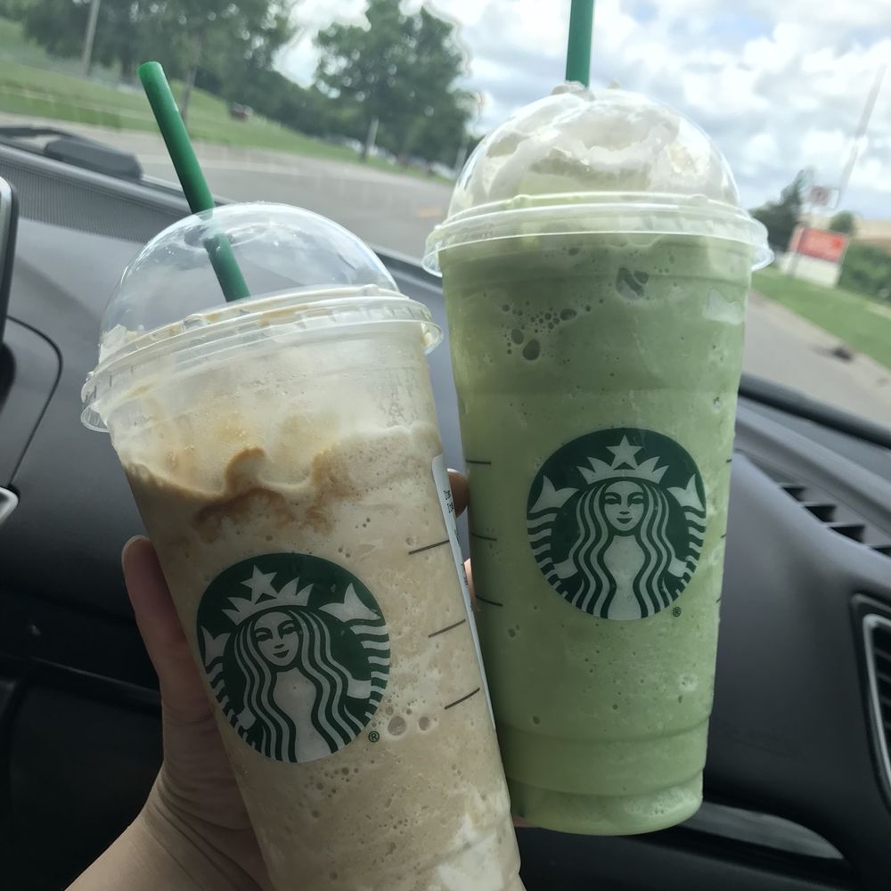 Starbucks - Perfect venti Ultra Caramel Frappe and Green Tea Frappe - Coffee & Tea Near Me - Coon Rapids, Minnesota