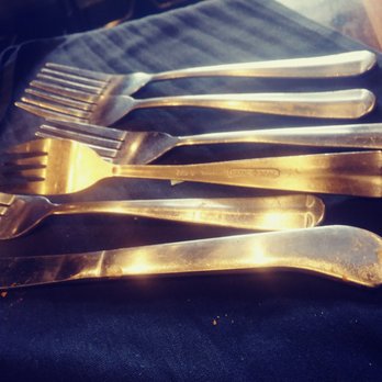 Maggie McFly's | Springfield - Filthy silverware roll...napkin and forks - American Near Me - Springfield, Virginia