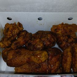 Bonchon Rogers - West Green Acres Rd - Mixed fried chicken with Korean BBQ sauce