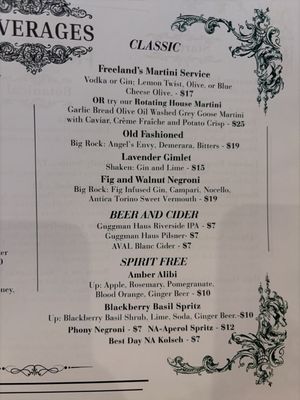 Menu photo 4 Freeland's Restaurant Carmel, IN