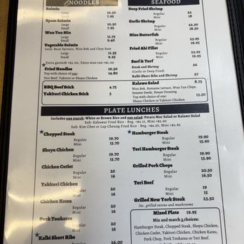 Café Kalawe - Menu 10/3/25 - Breakfast & Brunch Near Me - Kaneohe, Hawaii