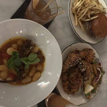 Ben Paris - Grilled octopus; Fried Chicken; 8 OZ AMERICAN WAGYU BEEF BURGER - New American Near Me - Seattle, Washington Ben Paris - Grilled octopus; Fried Chicken; 8 OZ AMERICAN WAGYU BEEF BURGER - New American Near Me - Seattle, Washington