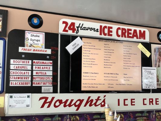 Menu photo 2 Hought's 24 Flavors La Grande, OR Menu photo 2 Hought's 24 Flavors La Grande, OR