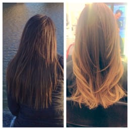 My before and after- cut and ombre by Ibo :) My before and after- cut and ombre by Ibo :)
