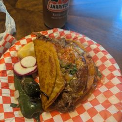 Jalapeño Mexican Grill - Queso birria with roasted peppers