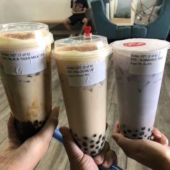 Popping Ave Boba Tea - Zoom in to see what we ordered. All were fantastic. - Bubble Tea Near Me - Fresno, California