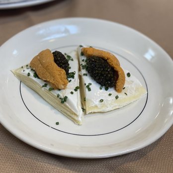 Bell's - Santa Barbara Uni with Regiis Ova hybrid Caviar & Mille Crepe... - French Near Me - Los Alamos, California