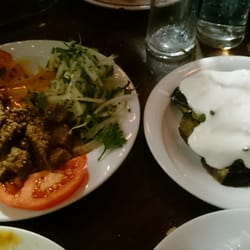 Gold Pub Cafe - Ciger ve Yogurtlu Kizartma servisi.