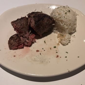 Bonefish Grill - My rare sirloin, Jasmine rice - Seafood Near Me - Deptford, New Jersey