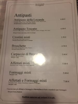 Menu photo 5 La Locanda di Staggiano Arezzo, AR