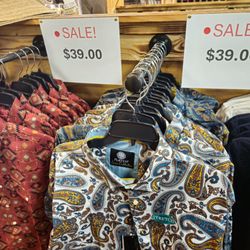 A beautiful selection of shirts on sale!